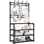 Porte - manteau avec rangement de chaussures porte - manteau et porte - chaussures  3 niveauxorganisateur ...