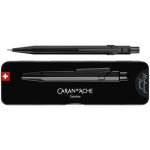 Porte - mines - caran d ache - 844 black code - 007 mm - aluminium noir mat - 3 mines hb incluses