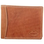 Porte - monnaie - akzent - david - cuir v�ritable marron clair - format horizontal - 10 emplacements ...