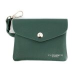 Porte - monnaie et cartes - flora co paris - similicuir souple - vert - tendance - femme