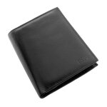 Porte - monnaie - christina london - ma - 35518 - cuir noir - souple - mixte