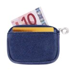Porte - monnaie color pop� - pvc paillet� - fermeture par glissi�re - 78 x 11 cm