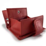 Porte monnaie en cuir - elephant dor - s5917 / rouge - anti - piratage cb - petite taille