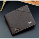 Porte - monnaie en cuir pour hommes - ecelen - court et mince - marron Porte - monnaie en cuir pour hommes - ecelen - court et mince - marron