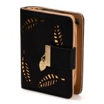 Porte - monnaie en cuir portefeuilles pliant noir. Porte - monnaie en cuir portefeuilles pliant noir.