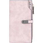 Porte monnaie femme en cuir pu xjydncg longue portefeuille femme porte feuille pour femme - rose