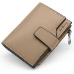 Porte monnaie femme en cuir pu xjydncg petit portefeuille femme porte feuille pour femme court - kaki ...