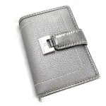 Porte - monnaie hexagona gris argent�
