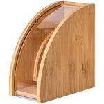 Porte - papier filtre  caf en bambou support de stockage de papier  caf support de distributeur de ...