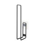 Yamazaki - porte papier toilettes avec ventouse - h25 cm - noir - noir