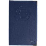 Porte papier voiture bleu marine adapt� nouveau permis + �tui carte grise + prot�ge assurance fabrication ...