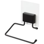 Porte papier wc - compactor - noir magic - auto - adh�sif 13x6x14 cm