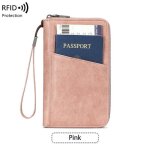 Porte - passeport rfid antivol multifonction pu �tanche rangement documents carte billets monnaie portefeuille ...