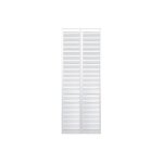 Portes de placard pliantes persiennes laques blanches 71 cm