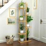 Porte pour plante tagre fleurs en bambou extrieur intrieur design vertical 121. 9x40x20. 2cm