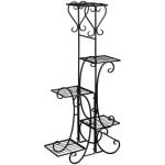 Porte plante interieur - terra a59 - support en m�tal - 5 couches despace dexposition