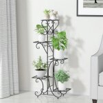 Porte plantes en mtal tagre fleur  fleurs escalier support pour pot de fleur 107x57x22cm pour jardin ...