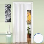 Porte pliante accordon en pvc blanc 885x214cm mod. luciana - forte - rversible droite / gauche - pvc ...