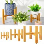 Porte - pot de fleurs �tag�re en bois pour bonsa� support pour plantes dint�rieur et de jardin (m) de ...
