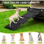 Porte - rampe pliable portable - anti - d�rapante&poign�es lat�rales - 160 x 43 cm - escalier pour chiens ...
