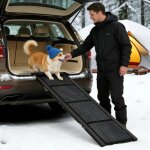Porte - rampe pliable portable - anti - d�rapante&poign�es lat�rales - 180 x 43 cm - escalier pour chiens ...