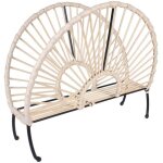 Porte - revues effet rotin arc