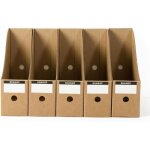 Porte - revues - non spcifi - lot de 5 - papier kraft a4 - design lgant - durable