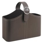Porte - revues - inconnu - marron - simili cuir - 37x17x26 cm - intrieur