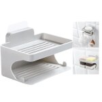 Porte - savon mural - non sp�cifi� - double couche - gris - abs - drainage efficace