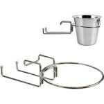 Porte seau à champagne de table inox 0000000 argent Porte seau à champagne de table inox 0000000 argent
