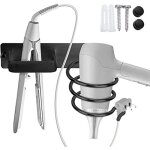 Porte sèche cheveux support de lisseur en aluminium pour hôtel de chambre à coucher de salle de bain ... Porte sèche cheveux support de lisseur en aluminium pour hôtel de chambre à coucher de salle de bain ...