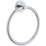 Porte - serviettes a anneau grohe essentials (18 cm - chrome - en stock) Porte - serviettes a anneau grohe essentials (18 cm - chrome - en stock)