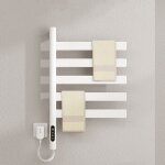 Porte - serviettes chauffant �lectrique - virex� - rotatif � 180� - �limination des bact�ries et acariens ...