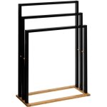 5five - porte - serviettes sur pieds natur�o noir