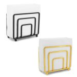 Porte - serviette en papier - non sp�cifi� - vertical - noir brillant - fer - 13. 7x5. 5x12. 8cm