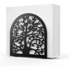 Porte serviette en papier - art du fer - noir - design élégant - multifonction - antidérapant Porte serviette en papier - art du fer - noir - design élégant - multifonction - antidérapant