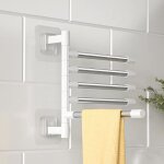 Porte - serviettes pivotant mural 5 - arm porte - serviettes fold 180°rotatives sèche - serviettes pour ... Porte - serviettes pivotant mural 5 - arm porte - serviettes fold 180°rotatives sèche - serviettes pour ...
