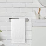 Porte serviette salle de bain - barre seche serviette - porte - serviettes de salle de bain argent - ...