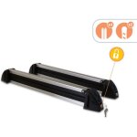 Porte - skis barres de toit antivol pour 4 paires - driver - sur barre - noir et gris - 4 skis Porte - skis barres de toit antivol pour 4 paires - driver - sur barre - noir et gris - 4 skis
