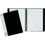 Durable porte - vues a4 20 pochettes noir ? prot�ge - documents robuste tranche inscriptible