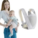 Porteb�b� portable et l�ger bandouli�re respirante � grille sac � dos pour b�b� de 3 � 12 mois pour fille ...
