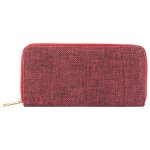 Portefeuille cham cham pour femme en toile rose format horizontal �l�gant