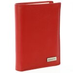 Portefeuille design pour homme / femme en cuir rouge n1323