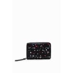 Portefeuille femme - desigual - 23wayp29 - noir / rouge - souple - fermoir porte - monnaie