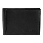 Mini porte - monnaie - excellanc - fadel - cuir v�ritable mouton - noir - format horizontal