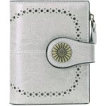 Portefeuille femme cuir porte monnaie pour femmes porte - cartes court pour portefeuille cartes anti ...