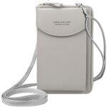Portefeuille femme sac  bandoulire en pu cuir porte monnaie tlphone portable mini pochette porte ...