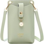 Portefeuille femme sac  bandoulire en pu cuir porte monnaie tlphone portable mini pochette porte ...