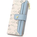 Portefeuille femme xjydncg cuir pu porte monnaie femme - porte - cartes - grande capacit� - bleu clair ...