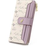 Portefeuille femme xjydncg cuir pu porte monnaie femme - porte - cartes - grande capacit� - lilas